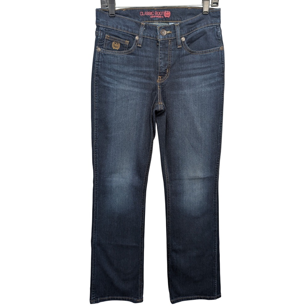 Cinch Classic Boot Jeans Womens 28/5 R Dark Wash Bootcut Denim MJ84654071